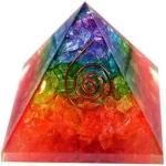 7 chakra pyramid orgonite color pyramid meditation crystals love orgone seven chakras pyramid