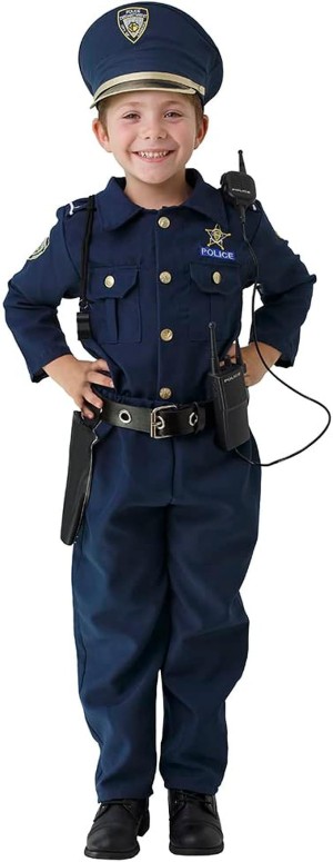 Police Costume for Kids - Police Officer Costume for Boys - Cop Uniform Set With Accessories