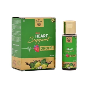 The Dave's Noni Heart Support Drops for Cardiac Wellness & Cholesterol Control, Noni Immunity Booster Drops -30ML