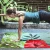 Suede rubber yoga mat