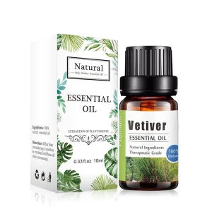 Vetiver  100% Pure Natural Aromatherapy Essential Oil  Body Whiten Christmas Gift