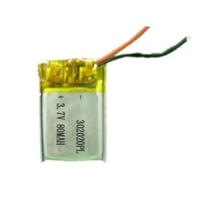 Li-polymer battery 3.7v 80mAh, EHS-302020 Li-ion polymer battery