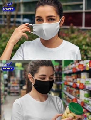 Earloop comfortable reusable cloth face mask breathe freely, fashionable cotton fabric, Prevent people's droplets