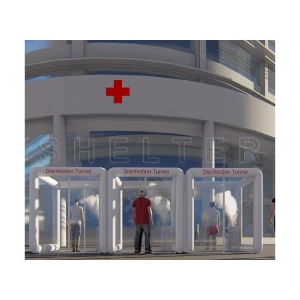 Portable Tunnel Disinfection Inflatable Tent for Hospital Entrance