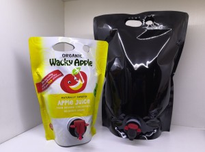 Juice / Wine Heavy-duty Packaging Stand Up Bag in Box with Butterfly Tap
