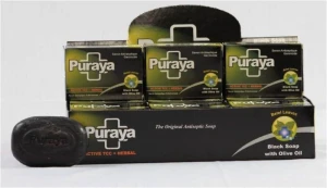 PURAYA SOAP - 90 Gm ( ANTISEPTIC BLACK SOAP - BOX PACK )