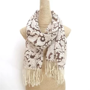 paisley printed wool scarf shawl