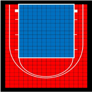 20x25 feet outdoor basketball court - TIANSU