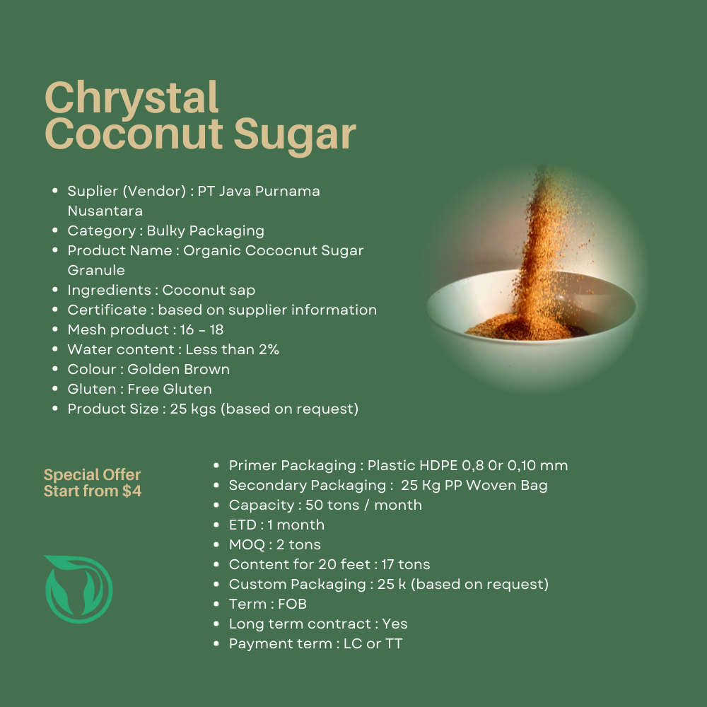 Buy Organic Coconut Sugar From Indonesia | Natural Palm Sugar Bulk ...