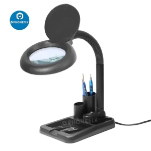 5X /10 EU US Plug 40 LED Lights Magnifying Glass Illuminated Magnifier Lamp Loupe Reading/Rework/Soldering Table Lamp