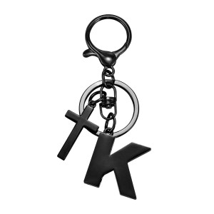 Initial Letter with Cross Keychains for Men Women Backpack Purse, Alphabet Letters Key Chains Key Ring for Car