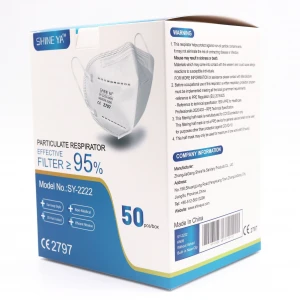 FDA CE from BSI Folding Corona Virus Protective 5ply FFP2 particulate Respirators Anti dusk mask