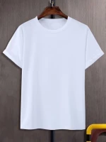 Wholesale custom mens womens t shirt casual summer 100% cotton crew neck short sleeve plain basic tee oem supplier
