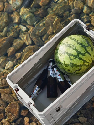 Single-layer vehicle-mounted outdoor storage box