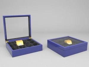 High-Gloss-Lacquer 12 Compartment Teabag Box