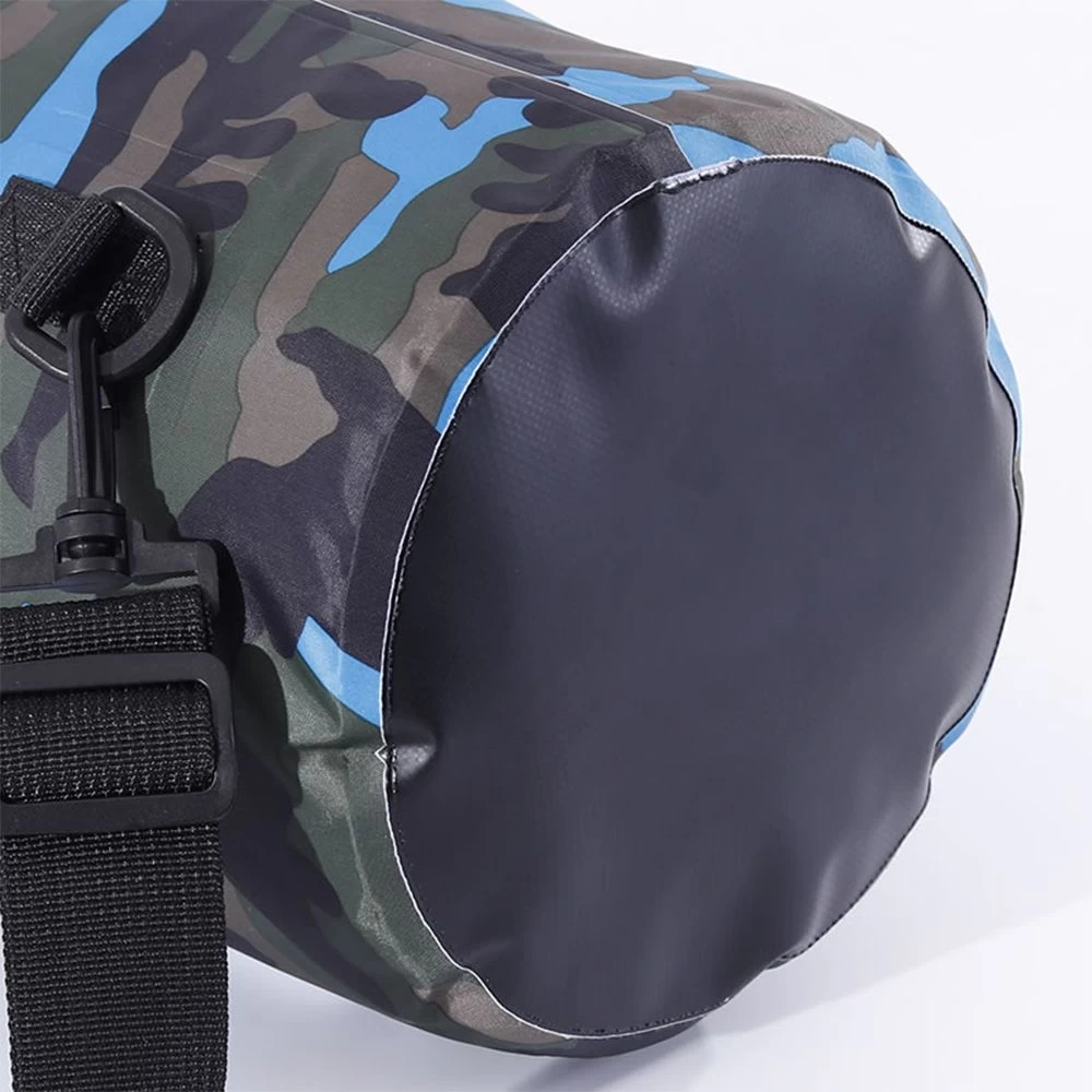 Camping Hiking Outdoor Camouflage Waterproof Dry Bag Backpack, Polyester PVC 10 Liters Waterproof Dry Bags