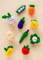 Mini Crochet Vegetables – Set of 10