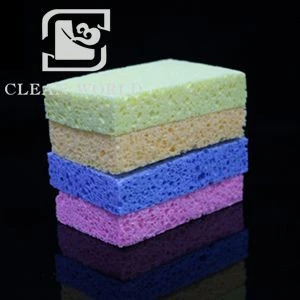 Pure Natural Cellulose Cleaning Sponge Eco-friendly Wood Pulp Cleaning Sponge