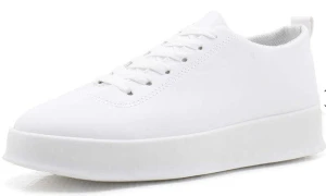 Men's Black Board Shoes Round Head Casual Light Sports Flat Shoes Cross-Border Walking Style with Lazy Export Design