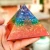 Import 7 chakra pyramid orgonite color pyramid meditation crystals love orgone seven chakras pyramid from India