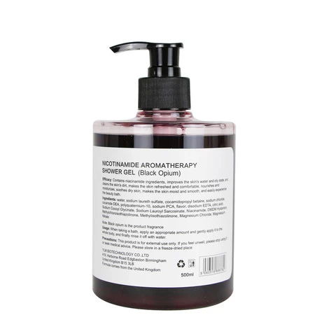 500ml Whitening Organic Niacinamide Shower Gel and Lotion Body Wash With Fragrance