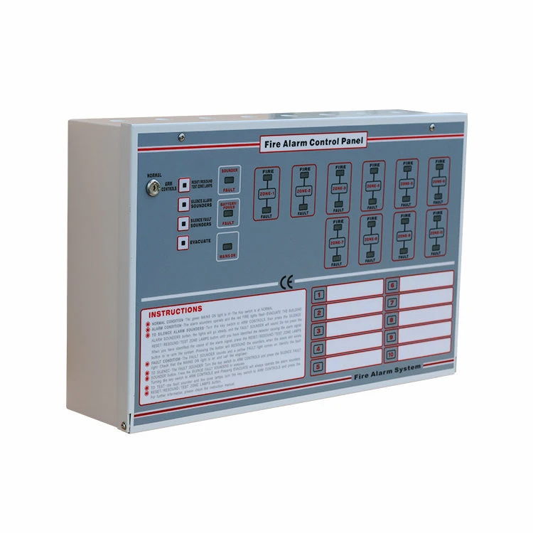 10 Zones Conventional Fire Alarm Control Panel with Cheap Price