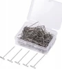 100pcs/box T Pin Clips For Wig Weaving Making Hair Extension Fix On Mannequin Canvas Block Head Hair Weaving Tools 51mm