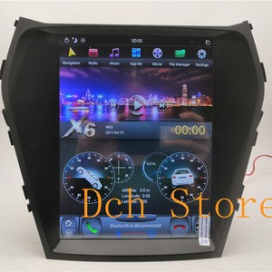 10.4 inch android 9.0 car dvd player gps navigation for IX45 SANTA FE 2013--tesla screen stereo auto RADIO PX6 CARPLAY HDMI