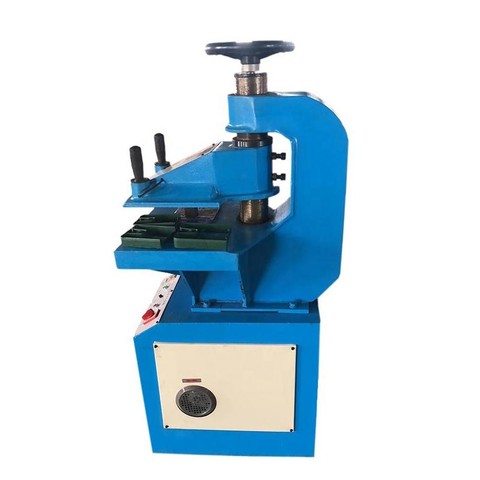 10T China small manual hydraulic swing arm clicker press cutting shoe making machine for slipper cutting