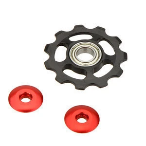 11T Aluminum Bicycle Parts Bicycle Derailleur Jockey Wheel Road MTB Bike Guide Roller Idler Pulley Part Cycling Bike Accessories