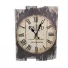 12*16-inch worn blue Roman digital wall clock nostalgic style and DIY home decor kitchen living room bedroom battery powered