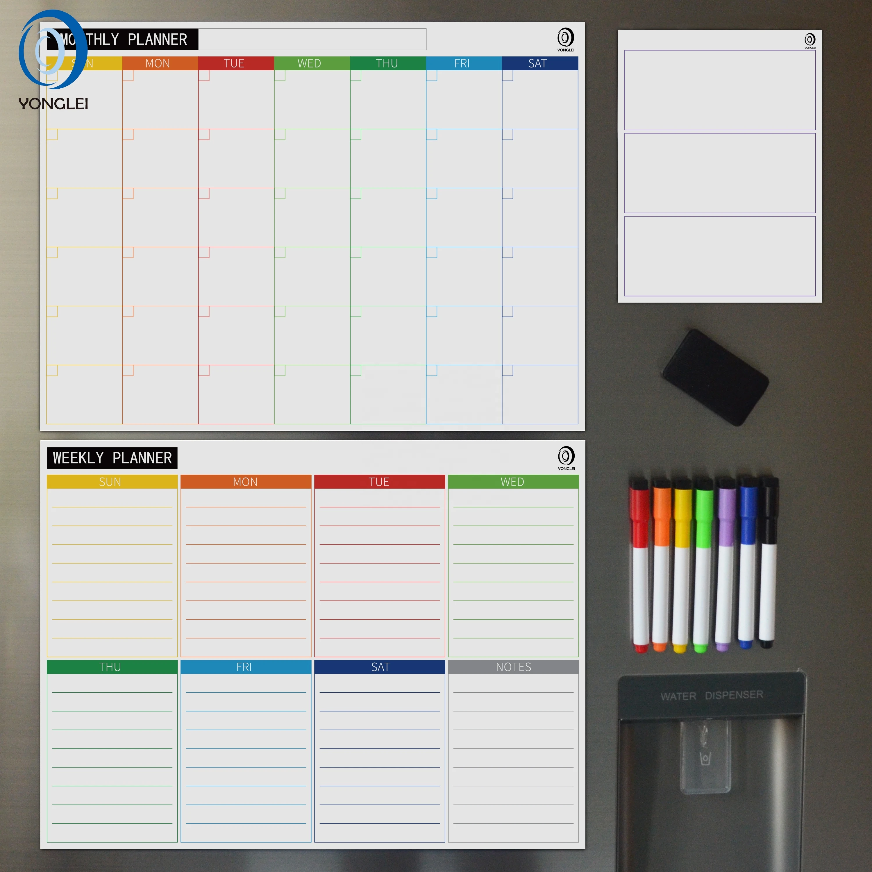 12.3-5A1 Nano magnetic whiteboard calender dry erase calendar planner board memo board