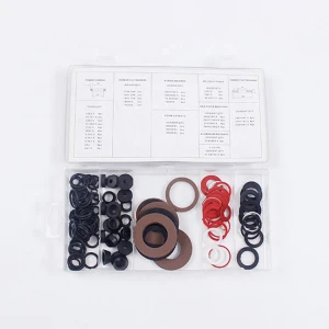 125 Pc Tap O Ring Washer Assorted E-Clip Fibre Rubber Nylon Aluminium Faucet Set