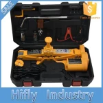 12V DC 2.5T(5500lb) Electric Car Jack - Double Saddles for Vehicle and SUV - and Wheel Nut Wrench with Wireless Remote