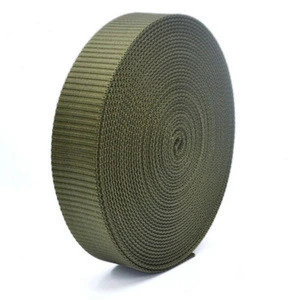 1.5 inch olive green durable thick pp webbing for military belts