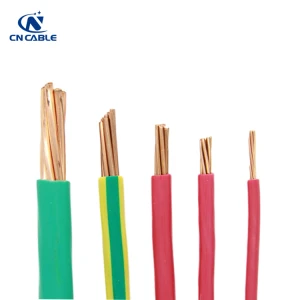 1.5mm 2.5mm 4mm 6mm 10mm PVC XLPE Insulated Single Core Copper Electric Building Cables And Wires Price