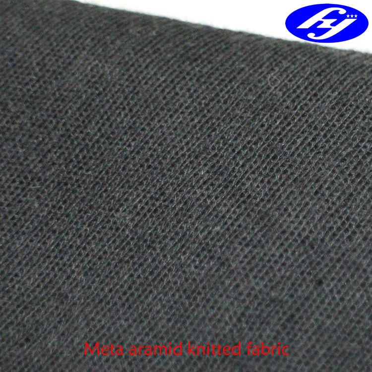 160g/m2, 40s/1 meta aramid fiber knitted flame retanrdent fabric
