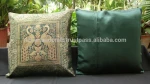 16" Peacock Bird BROCADE PILLOW CUSHION Cover Gift Royal India Decoration