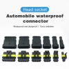 1.8 series waterproof wire connector AMP male female car plug 1 2 3 4 5 6 Pin hole terminal auto automotive electrical connector