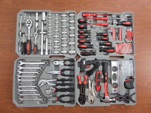 186pcs Aluminum Case Hand Tool kit, hand tool set