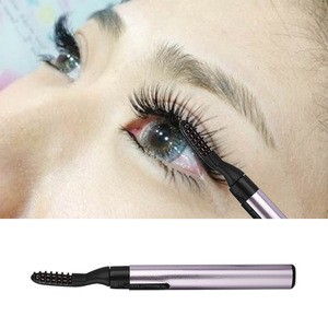 1Pc Women Portable Electric Heated Eyelash Curler With Eyelashes Brush Pen Shape Head Mascara Long Lasting Curling Makeup Tool