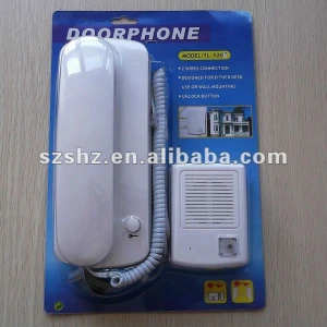 2-way wired intercom audio door phone with function of unlocking