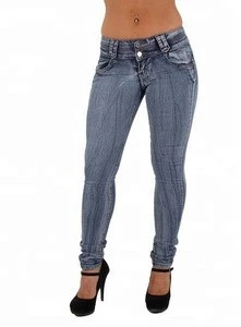 2018 New Wholesale High Quality Sexy Custom Colombian Design Butt Lift Levanta Cola Slim Denim Jeans