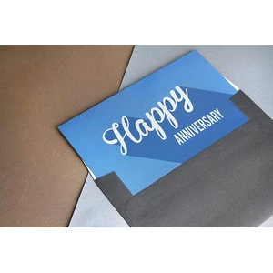2019 Custom western Style High quality color customized and design  logo business envelope with insert
