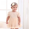 2020 Baby Girl Dress Cotton material New born embroidery Lace dress for girls