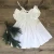 Import 2020 baby girls linen princess dress skirt white kids fashion dress from China