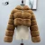 Import 2020 Lady&#x27;s Trendy Short Cropped Hooded Faux Fur Jacket Women Fox Fur Coat from China