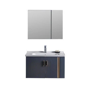 2020 new model bathroom furniture chaozhou factory aluminum material wall hung design storage mirror good bathroom cabinet