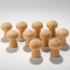 2020 New Wholesale 10PCS 45mm Wooden Mushroom Blank For Kids DIY Handmade Wood Craft Home Nursery Decor Unfinished Wood Product