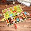 2020 wholesale OEM new hot selling kids educational 3d jigsaw puzzle wooden kitchen toys